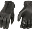 M Boss Motorcycle Apparel BOS37536 Women's Black Unlined Leather Gloves with Zipper Closure