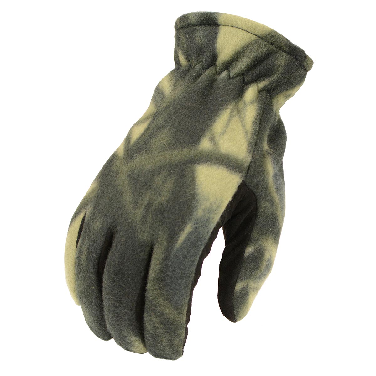 M-Boss Motorcycle Apparel BOS37553 Men's Camo Deer Suede Palm and Fleece Thermal Lined Gloves