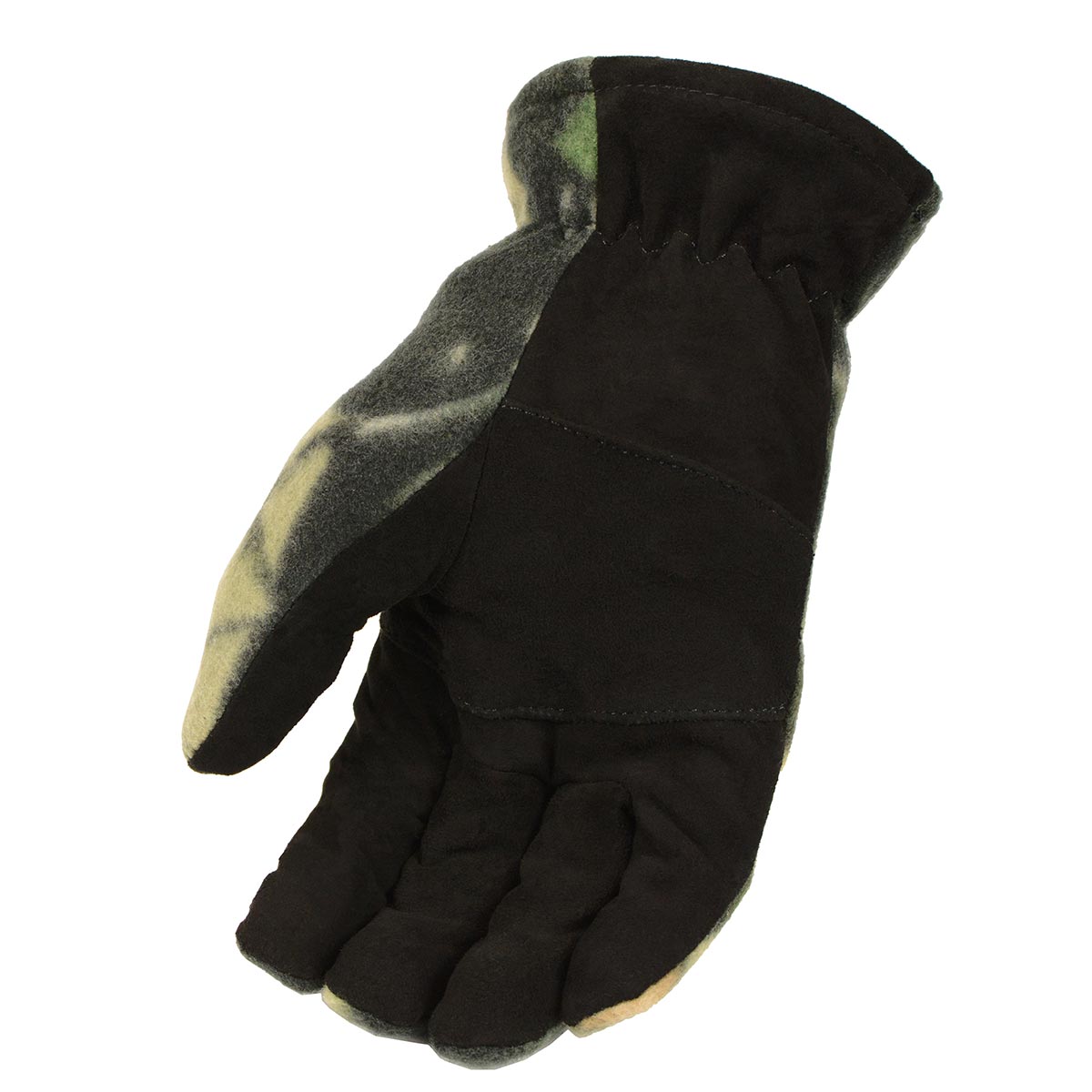 M-Boss Motorcycle Apparel BOS37553 Men's Camo Deer Suede Palm and Fleece Thermal Lined Gloves