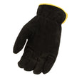 M-Boss Motorcycle Apparel BOS37555 Men's Black and Tan USA Deer Suede Gloves