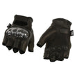 M Boss Motorcycle Apparel BOS37561 Men's Black Leather Fingerless Gloves with Hard Knuckles
