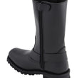 M-Boss Apparel BOS49001 Men's Classic 12-inch Black Harness Leather Motorcycle Boots