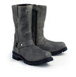 M-Boss Apparel BOS49001 Men's Classic 12-inch Distress Grey Harness Leather Motorcycle Boots