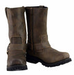 M Boss Apparel BOS49002 Men’s 11-inch Classic Distressed Brown Harness Square Toe Boots