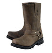 M Boss Apparel BOS49002 Men’s 11-inch Classic Distressed Brown Harness Square Toe Boots