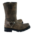M Boss Apparel BOS49002 Men’s 11-inch Classic Distressed Brown Harness Square Toe Boots