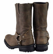 M Boss Apparel BOS49002 Men’s 11-inch Classic Distressed Brown Harness Square Toe Boots