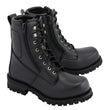 M Boss Motorcycle Apparel BOS49006 Men's 9 Inch Black Trooper Leather Motorcycle Boots