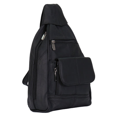 Hot Leathers BPA1005 Black Leather Backpack