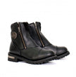 Hot Leathers BTL1002 Ladies Black 6-inch Double Zip Cap Toe Leather Boots