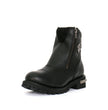 Hot Leathers BTL1002 Ladies Black 6-inch Double Zip Cap Toe Leather Boots