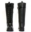 Hot Leathers BTL1005 Ladies 14-inch Black Knee-High Leather Boots with Side Zipper Entry