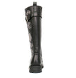 Hot Leathers BTL1007 Ladies Black Knee High Wild Roses Leather Boots