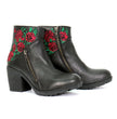 Hot Leathers BTL1008 Ladies Black Wild Roses Zipper Boot