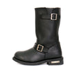 Hot Leathers BTM1002 Men's Black 11-inch Round Toe Engineer Leather Boots