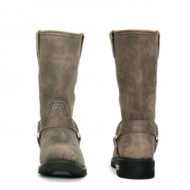 Hot Leathers Men's Stone-Wash Brown Boots BTM1003