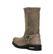 Hot Leathers BTM1003 Men's Stone Wash Brown 11-inch Tall Harness Leather Boots