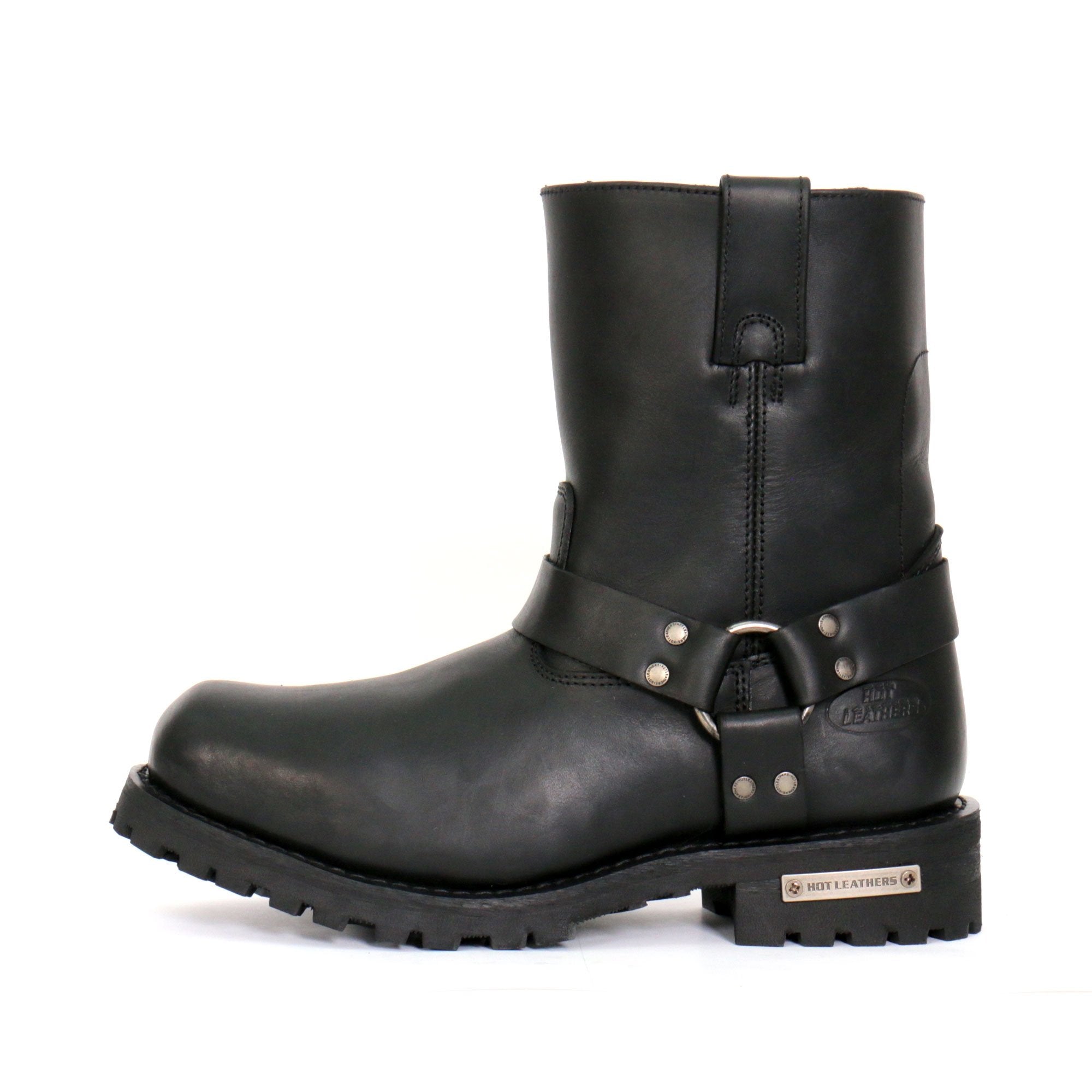 バイク　オックスフォード W30 L30 Hot Leathers BTM1004 Men's Black 8-inch Short Harness Leather