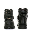 Hot Leathers BTM1007 Men's Black 6-inch Logger Leather Boots with Adjustable Buckle