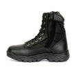 Hot Leathers BTM1012 Men's Black Leather Swat Style Lace Up Boots with Zippers