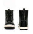 Hot Leathers Men's White Line Black/White High-Top Sneaker, BTM1014