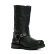 Hot Leathers BTM1016 Men's Classic Black 11-inch Harness Leather Boots
