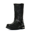 Hot Leathers BTM1016 Men's Classic Black 11-inch Harness Leather Boots