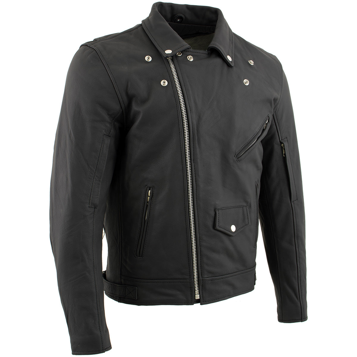 Milwaukee Leather LKM17010 Men's Reaper Premium Matte Black