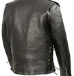 Men’s Premium Buffalo Leather Motorcycle Jacket with and Adjustable Side Laces BZ1511