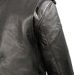 Men’s Premium Buffalo Leather Motorcycle Jacket with and Adjustable Side Laces BZ1511