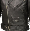 Men’s Premium Buffalo Leather Motorcycle Jacket with and Adjustable Side Laces BZ1511