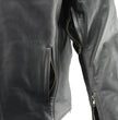 Men’s Premium Buffalo Black Leather Motorcycle Jacket with CE Armor Protection BZ1512