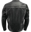 Men’s Premium Buffalo Black Leather Motorcycle Jacket with CE Armor Protection BZ1512