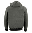 The Bikers Zone BZ2813 Men's Grey Ultimate Grey Heated Hoodie with 12V Battery (Included)