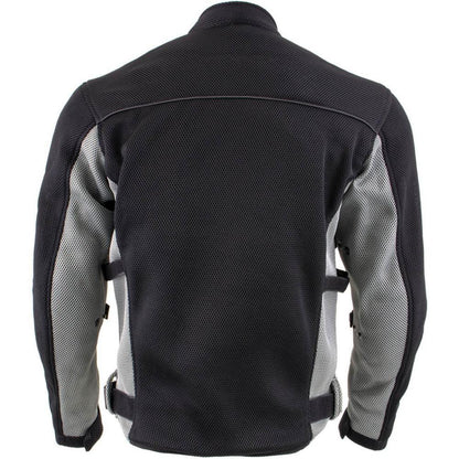 Xelement CF505 Men's 'Phantom Rider' Black Advanced Mesh Sports Motorcycle Jacket with X-Armor Protection