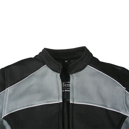 Xelement CF507 Women's 'Guardian' Black and Grey Mesh Jacket with X-Armor Protection