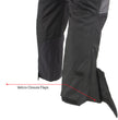 Milwaukee Leather MPM5728 Men’s Black Tri-Tex and Leather Motorcycle Biker Racing Pants w/ CE Armor Protection
