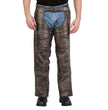 Hot Leathers CHM1008 Unisex Distressed Brown Premium Motorcycle Leather Chaps