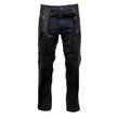Milwaukee Leather USA MADE MLCHM5001 Men's Black Cloak Classic Premium Leather Motorcycle Chaps