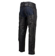 Milwaukee Leather USA MADE MLCHM5001 Men's Black Cloak Classic Premium Leather Motorcycle Chaps