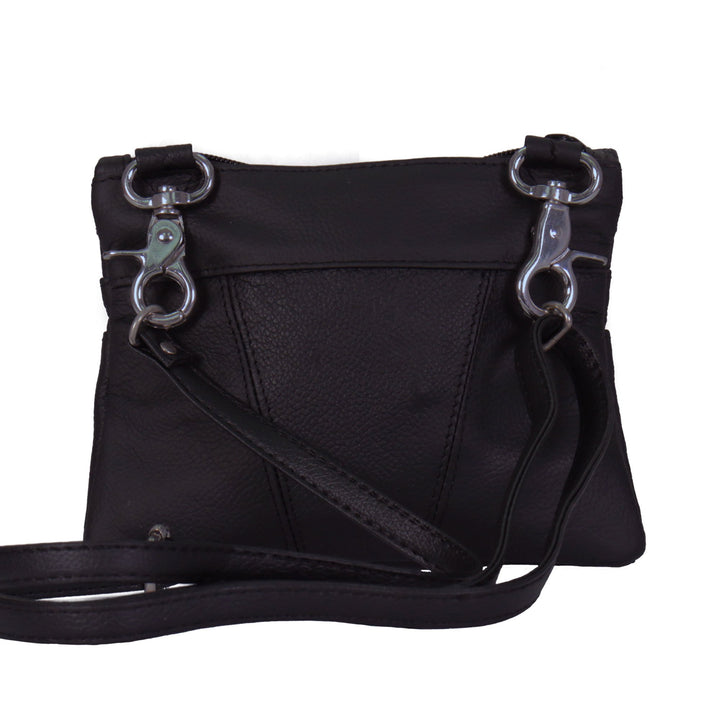 Hot Leathers CPL5011 Black Ladies Clip Pouch with Cell Pocket