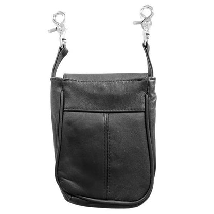 Hot Leathers CPL5012 Black Ladies 3 Pocket Clip Pouch with Strap