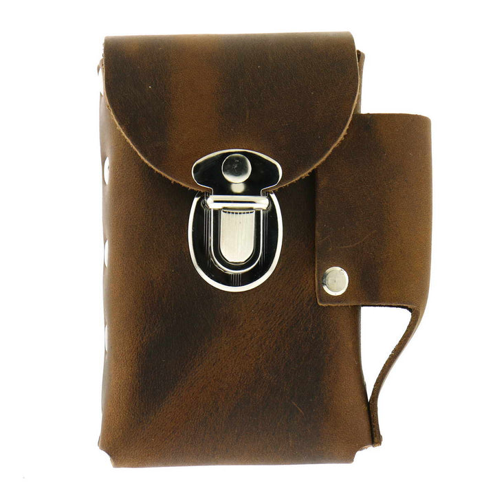 Hot Leathers CSB1009 Brown Leather Cigarette Case