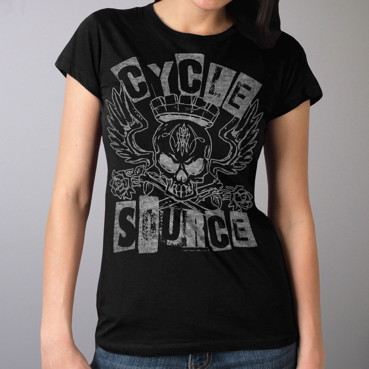Official Cycle Source CSL1013 Ransom Ladies Black T-Shirt