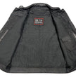 Club Vest CVM3712 Men’s Black Side Lace Leather Vest with Seamless Back Design