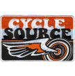 Hot Leathers CYA1002 Official Cycle Source Magazine Stripes Logo Patch