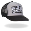 Hot Leathers CYA1006 Official Cycle Source Logo Snapback Trucker Hat