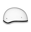Close Out Clearance Daytona Helmets D1-CNS ‘Skull Cap' HI-Gloss White Half Face Helmet without Visor