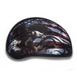 Close Out Clearance Daytona Helmets D6-USA ‘Skull Cap’ with USA Flag and Eagle Half Face Helmet
