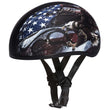 Close Out Clearance Daytona Helmets D6-USA ‘Skull Cap’ with USA Flag and Eagle Half Face Helmet